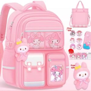 CUTE CHARACTER SCHOOL BACKPACK SET – MULTI-FUNCTION KIDS BAG WITH FREE GIFTS