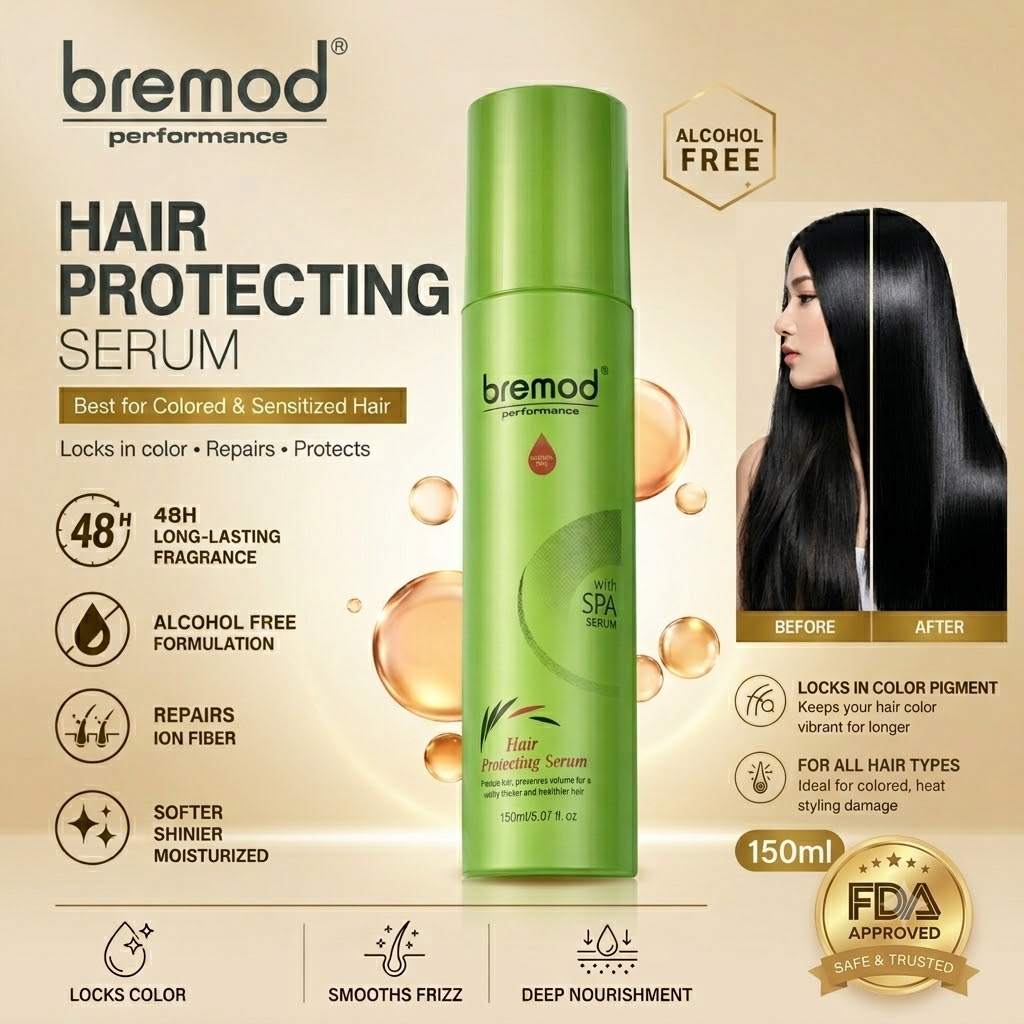 Bremod Hair Heat Protecting Serum 150ml - Image 3